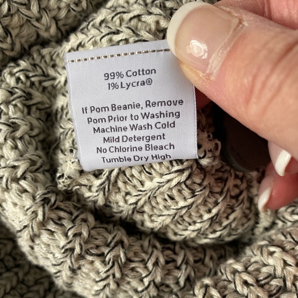 Love Your Melon Beanie Toboggan Hat With Removable Pompom Brown Oatmeal Logo OS - Picture 8 of 8